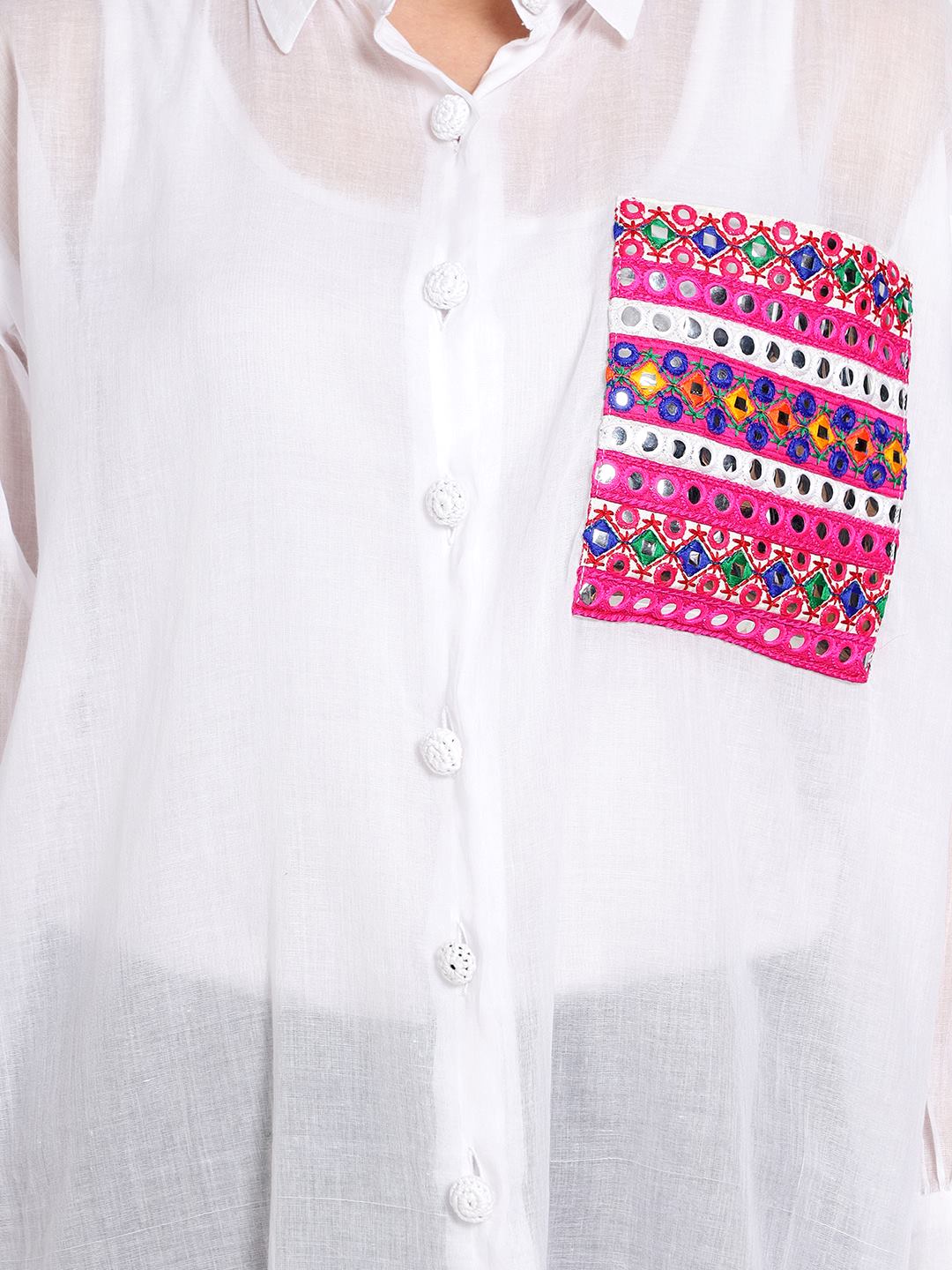 Embroidered Pocket Shirt
