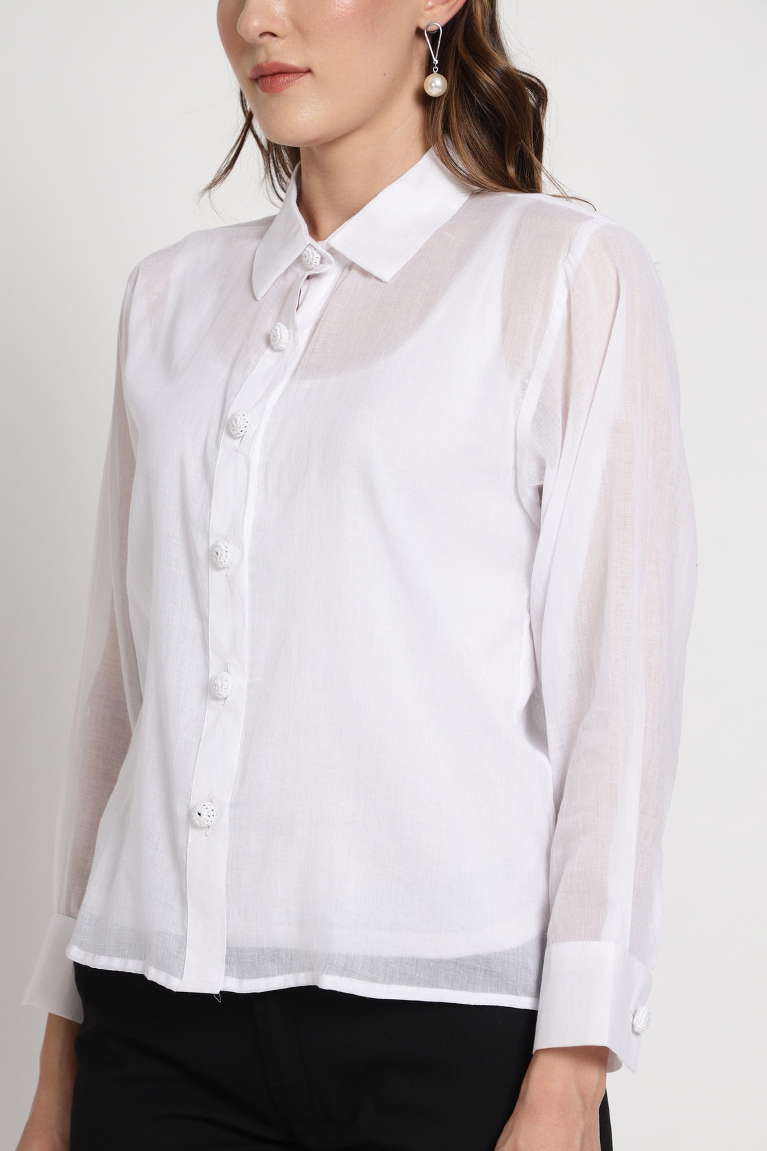 Crochet Button Shirt