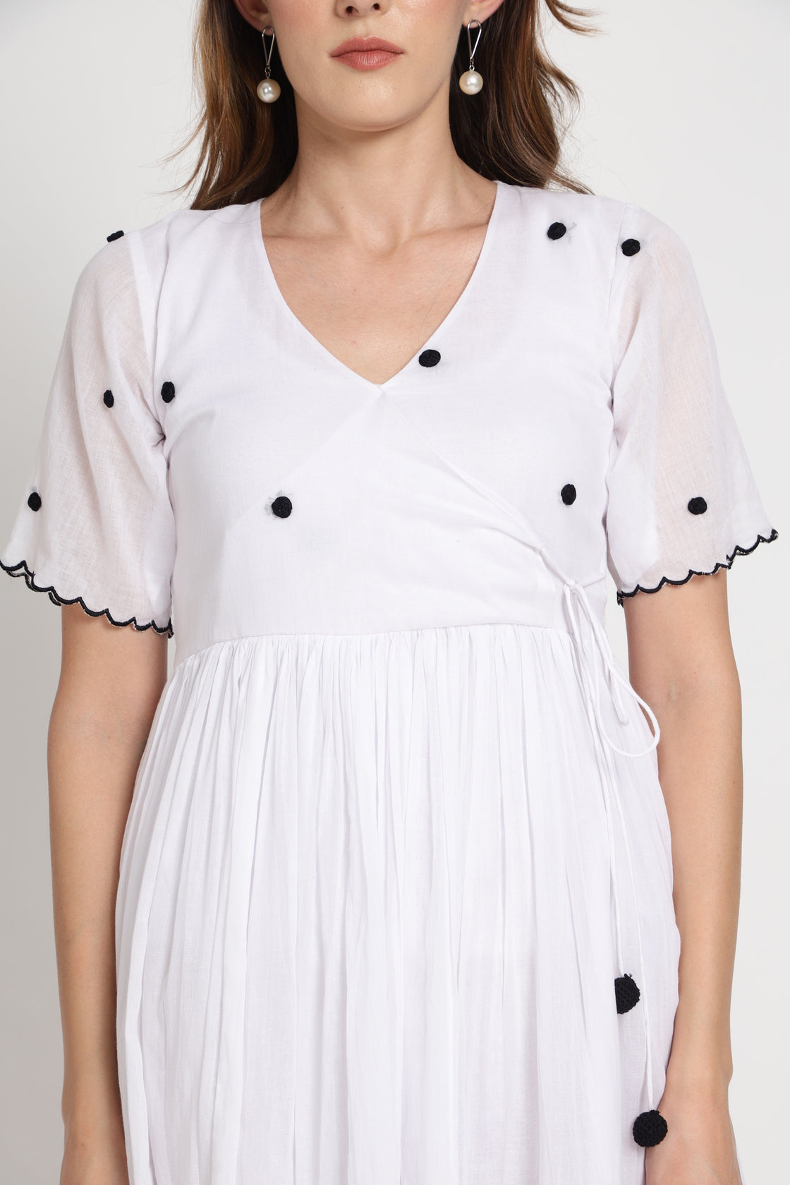 White Angarkha Dress