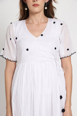 White Angarkha Dress