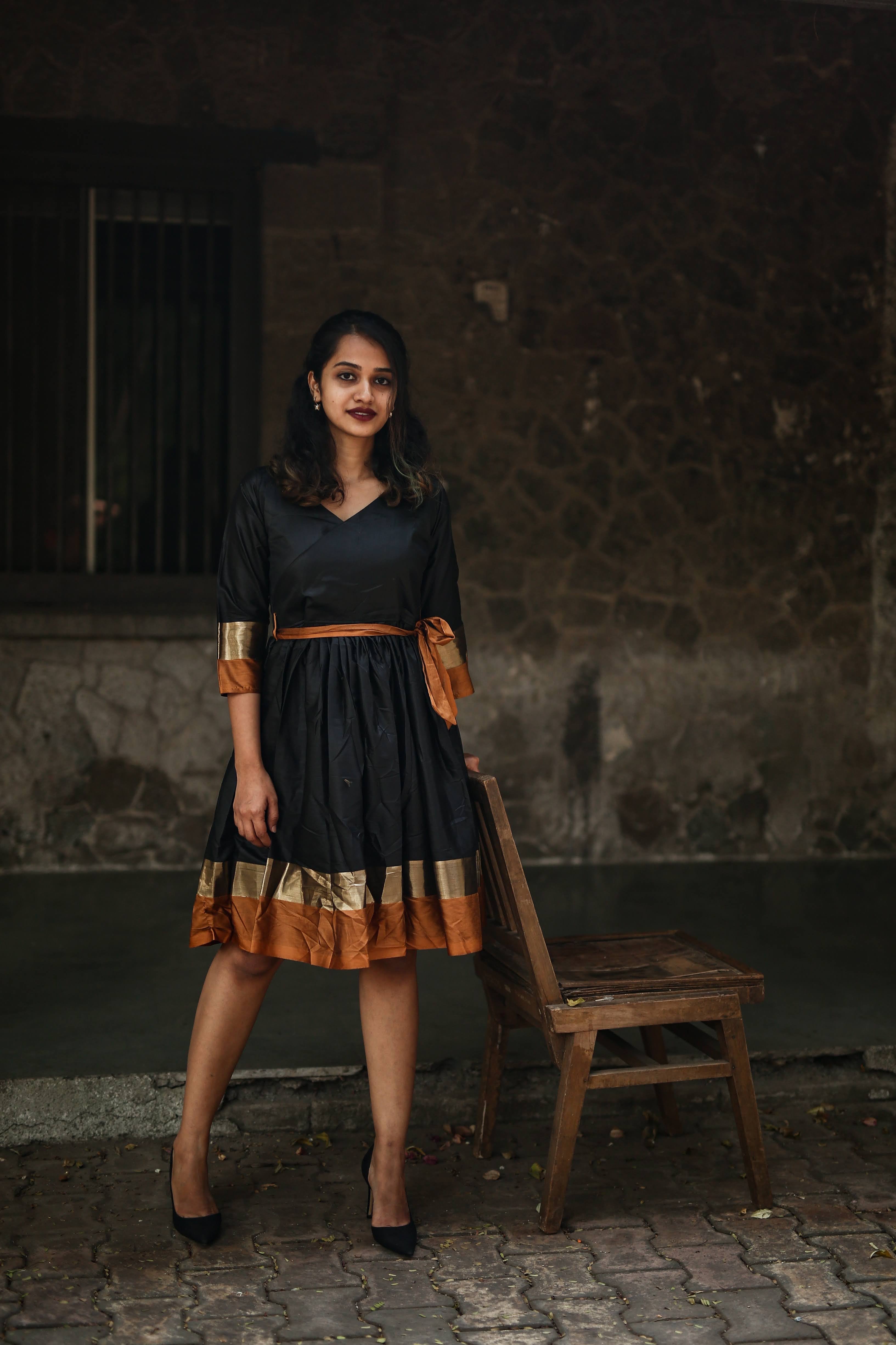 Black Wrap Dress