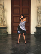 Grey Scallop Dress