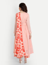 Peach Anarkali Set