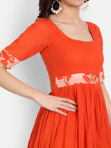 Orange Sharara Set