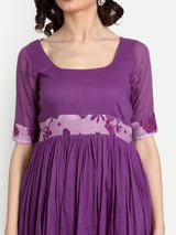 Purple Sharara Set