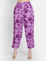 Purple Anarkali Set