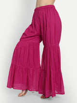 Pink Sharara Set