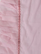 Baby Pink Frill Saree
