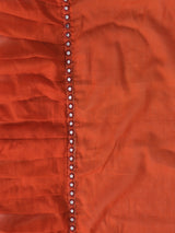 Orange Frill Saree