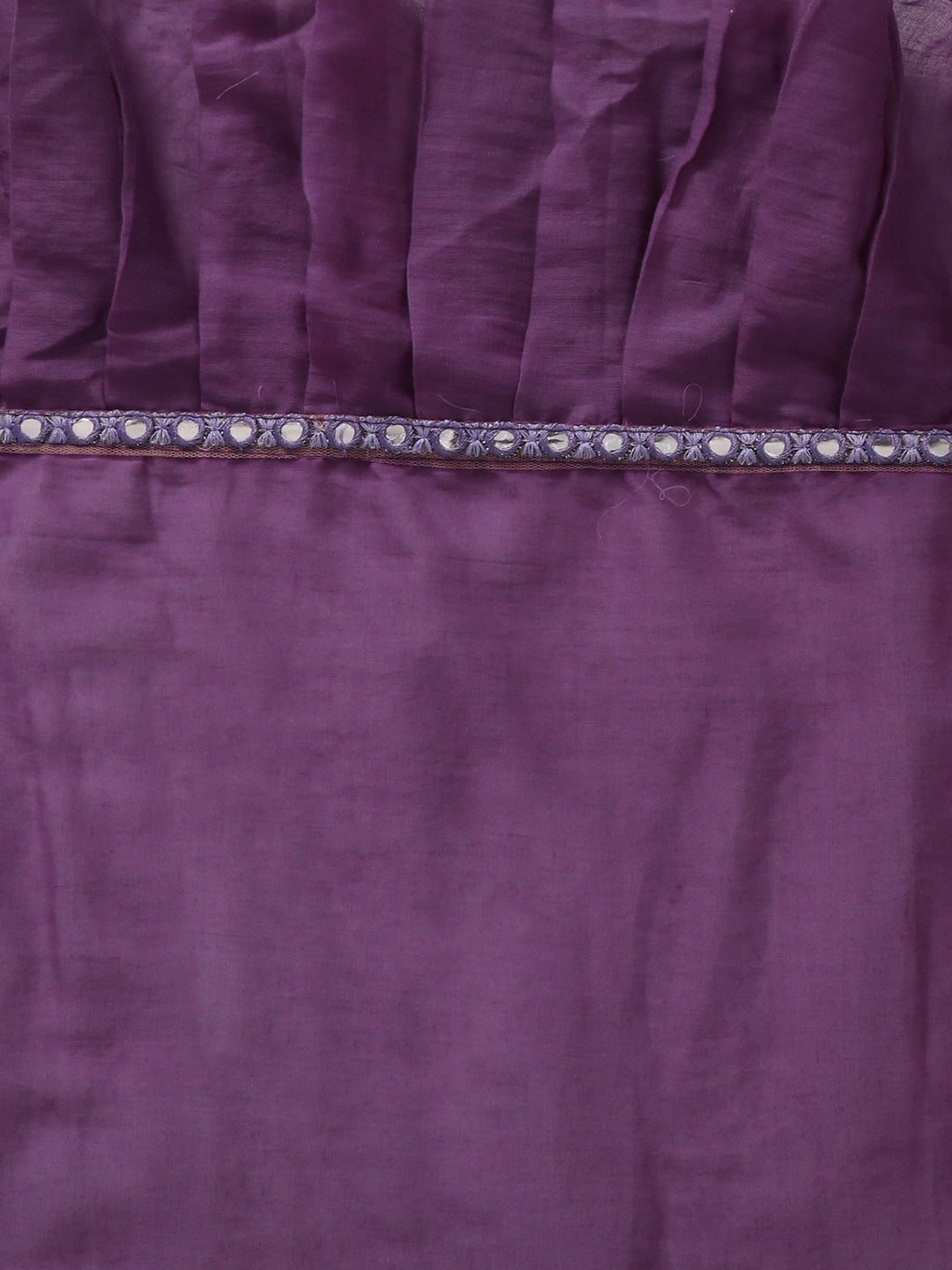 Purple Frill Saree