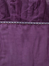 Purple Frill Saree