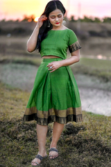 Parrot Green Skirt