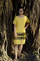 Yellow Pencil Fit Dress