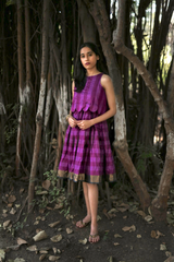Magenta Scallop Dress