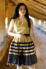 Halter Neck Pompom Dress