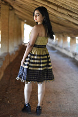 Halter Neck Pompom Dress