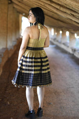 Halter Neck Pompom Dress